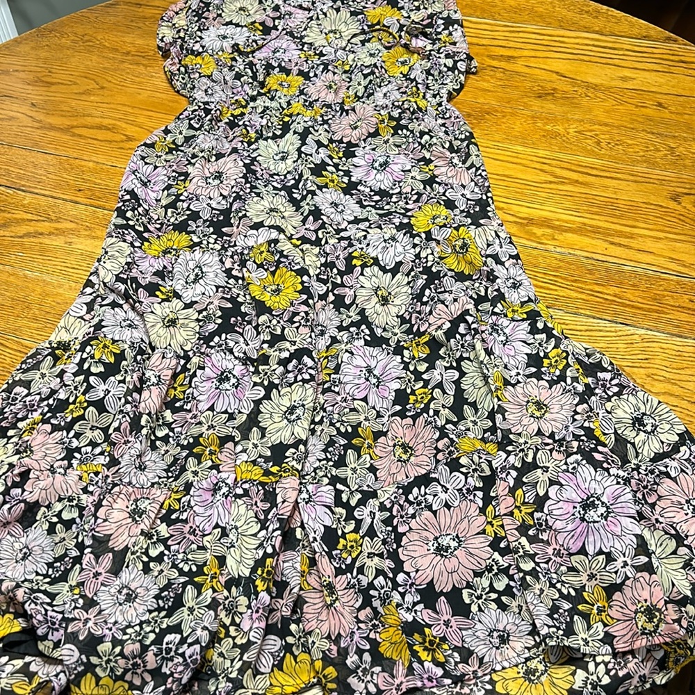 B. B. Dakota Steve Madden Orange blossom midi dress.  Size Large .